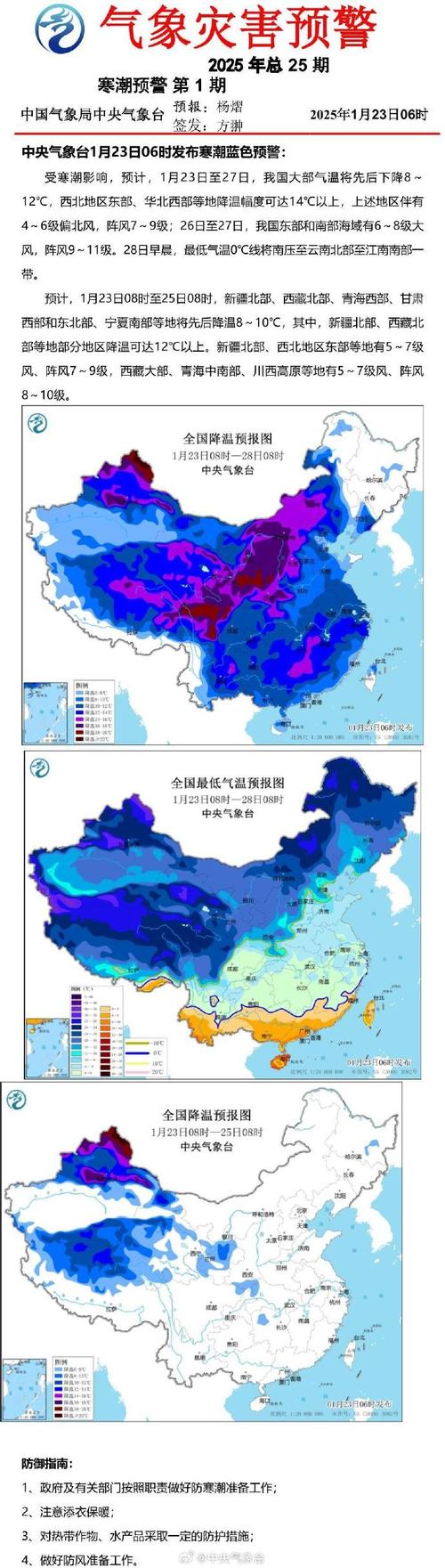 新疆维吾尔自治区哈密市发布寒潮蓝色预警_1