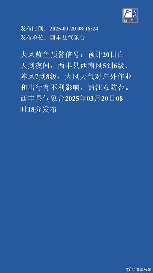 河北省丰宁满族自治县发布大风蓝色预警_3