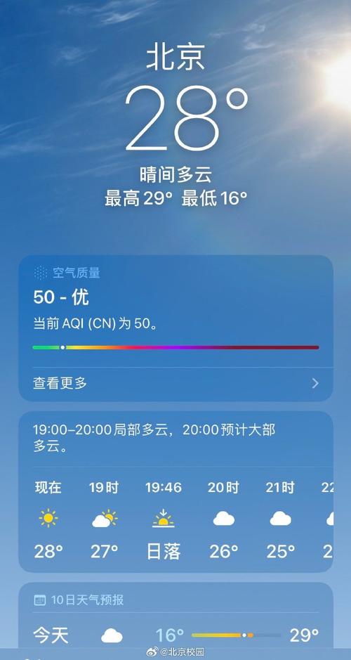 北京持续晴晒模式高温来袭 午后西部北部有雷阵雨