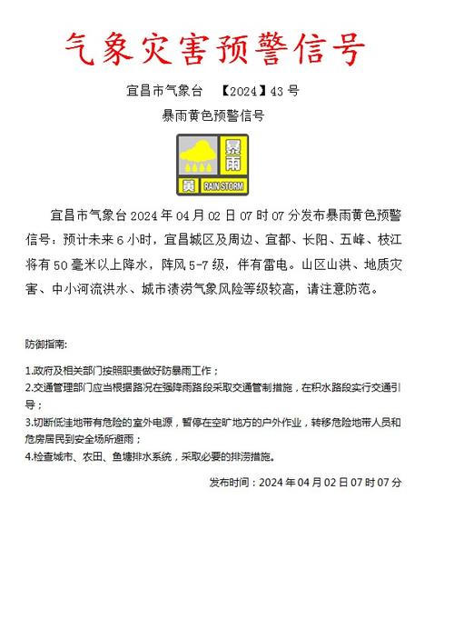 陕西省汉台区发布暴雨黄色预警_1