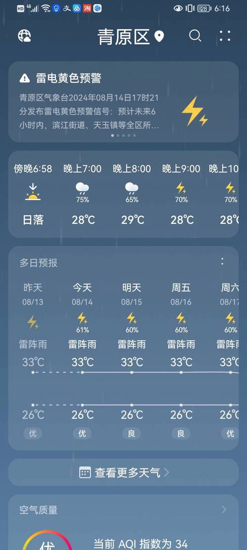 江西省青原区发布雷电黄色预警_2