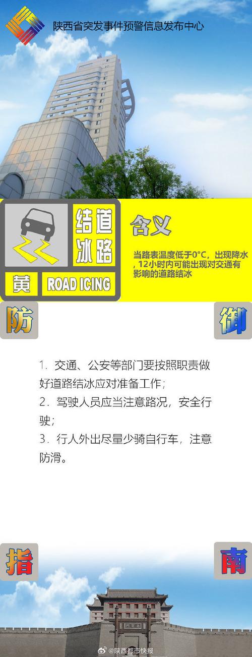 陕西省柞水县发布道路结冰黄色预警_1