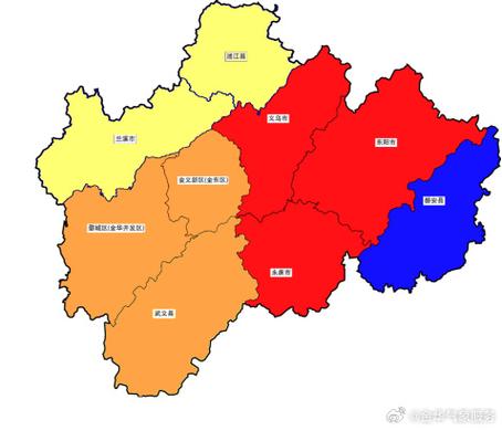 浙江省金东区发布低温橙色预警