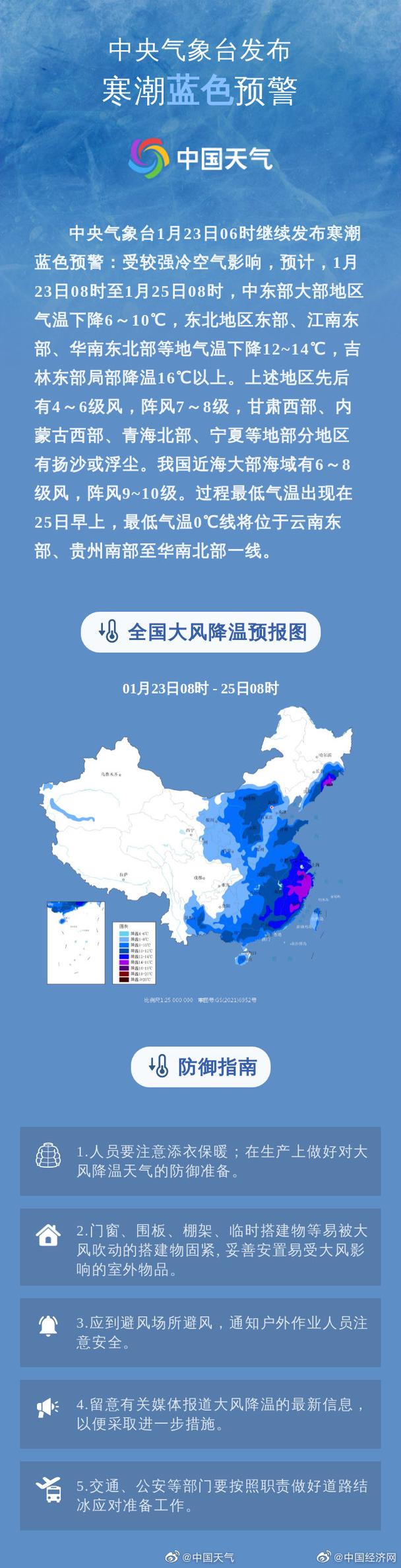 辽宁省锦州市发布寒潮蓝色预警_1