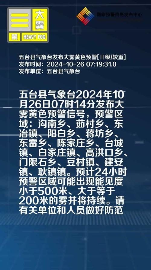 陕西省佛坪县发布大雾黄色预警