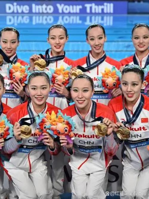 花样游泳世界杯加拿大站：中国队夺得集体技术自选金牌