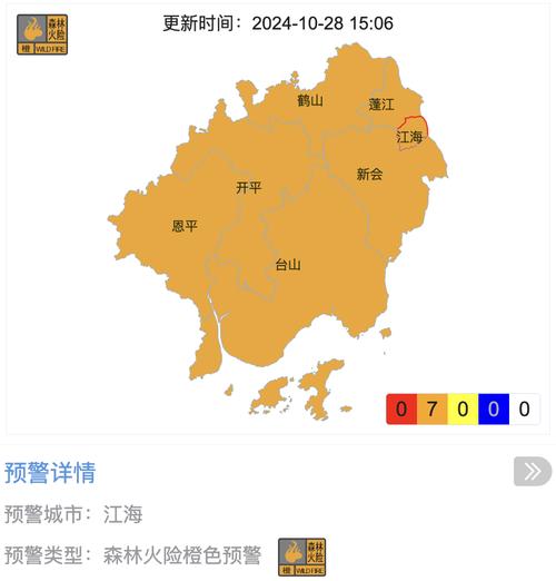 云南省安宁市发布森林火险橙色预警