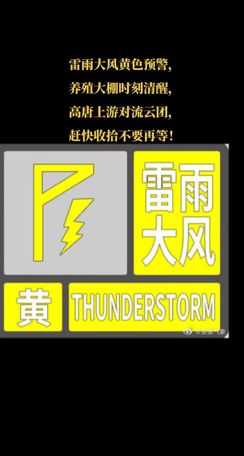 甘肃省夏河县发布雷雨大风黄色预警